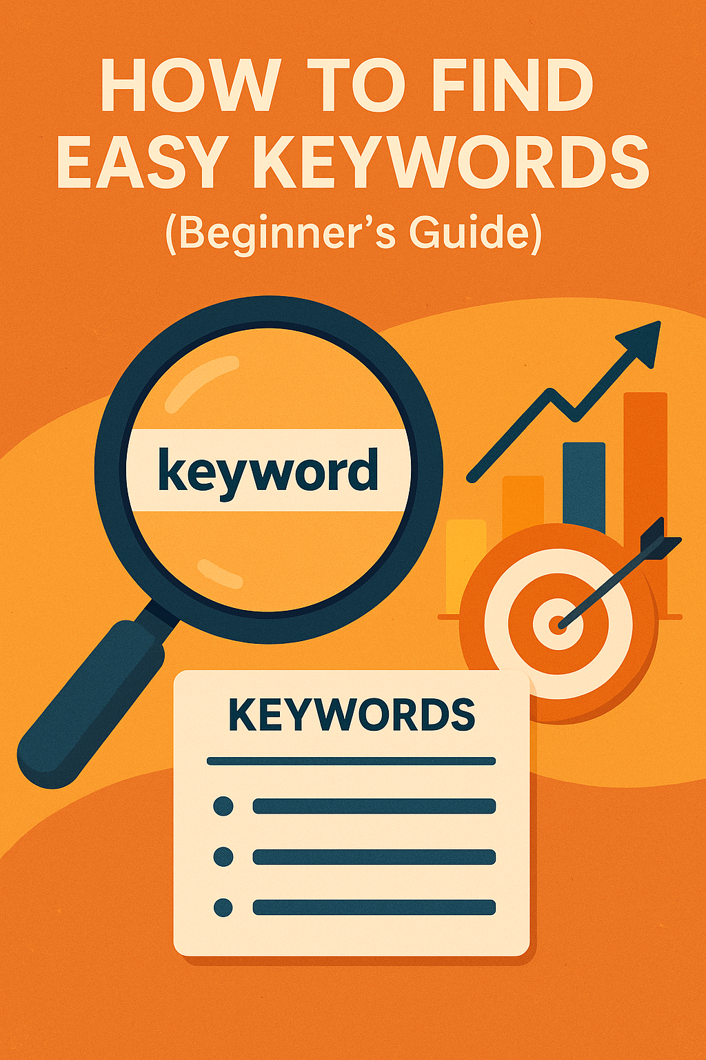Illustration showing easy keywords research tools