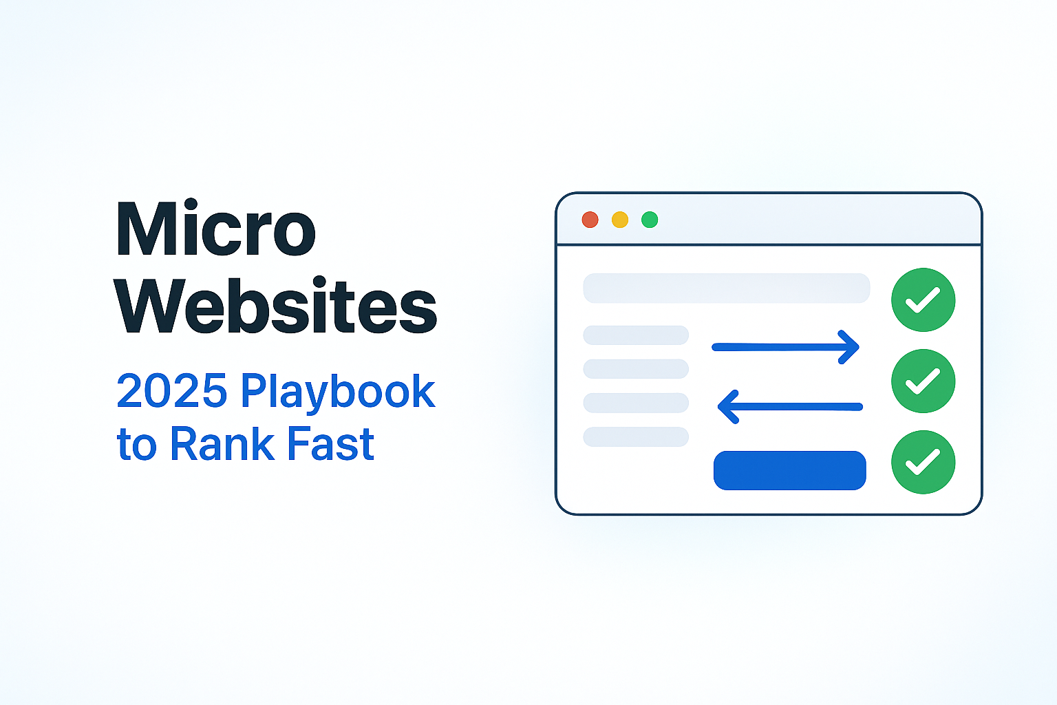 Micro Websites 2025 playbook hero