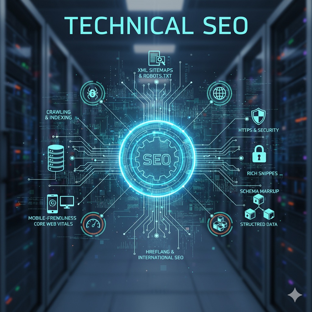 Technical SEO for microsites — crawl, indexing, Core Web Vitals, schema
